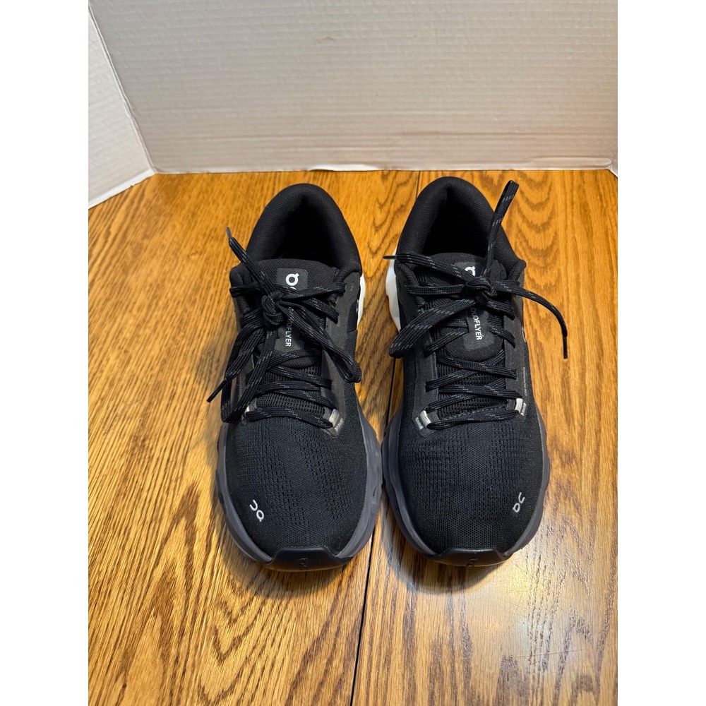On Cloudflyer 5 Womens 9 Black White CloudTec Running Shoes 3WE30040299